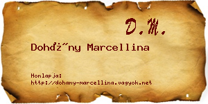 Dohány Marcellina névjegykártya